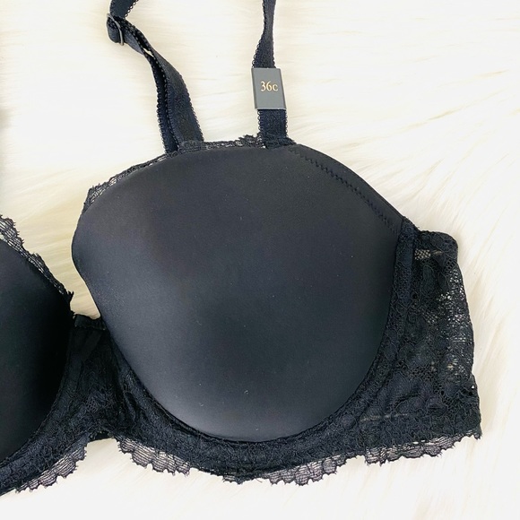 36C/M Victoria’s Secret Lined Demi Bra & Cheekini Set - Picture 8 of 11